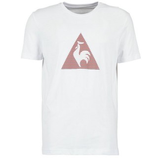 Boutique Le Coq Sportif Geo T Blanc - T-Shirts Manches Courtes Homme Paris